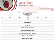 Tablet Screenshot of jordonstudio.com